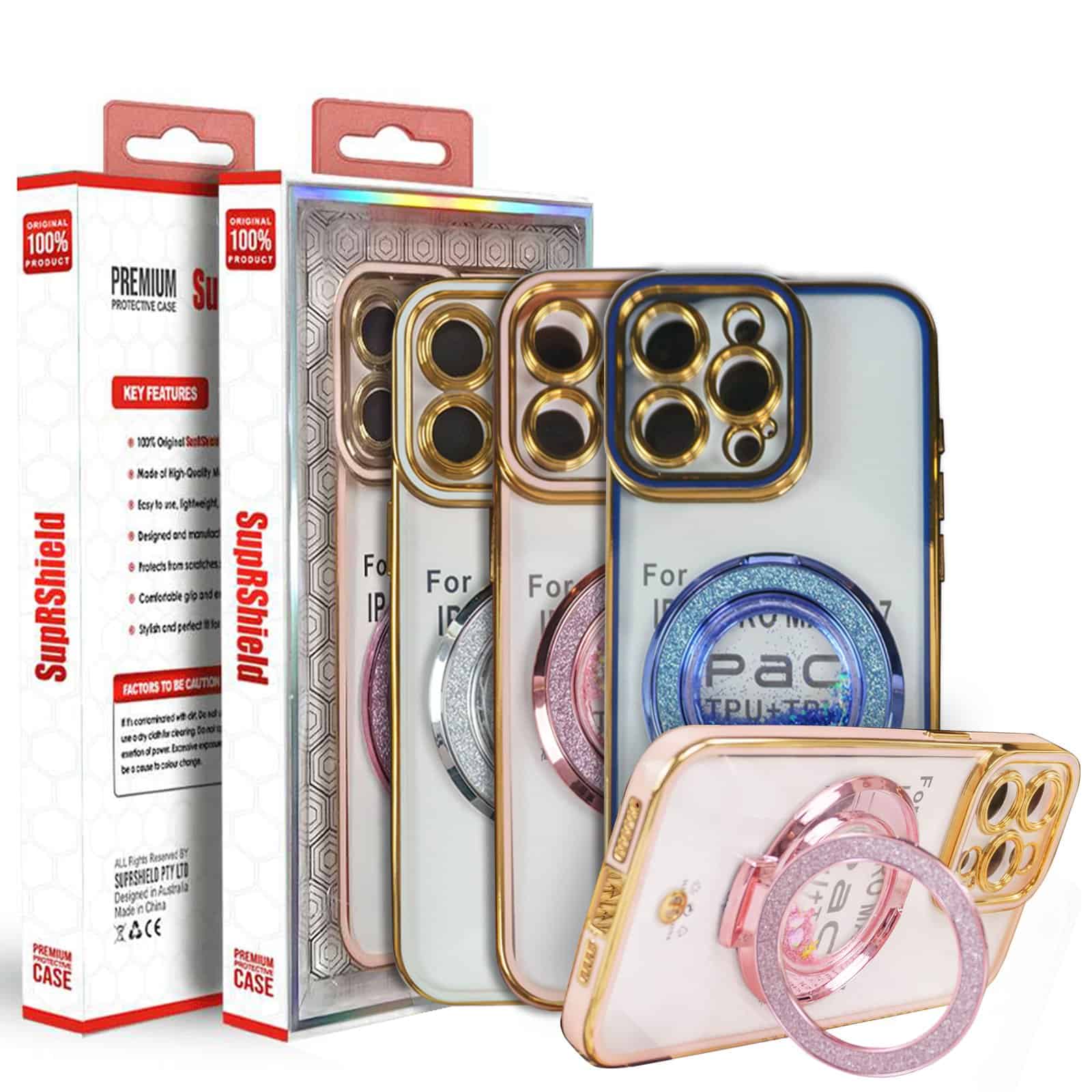 For Apple iPhone Glitter Stand Case Shockproof Case Heavy Duty Protective Back Cover For Apple iPhone Glitter Stand Case Shockproof Case Heavy Duty Protective Back Cover